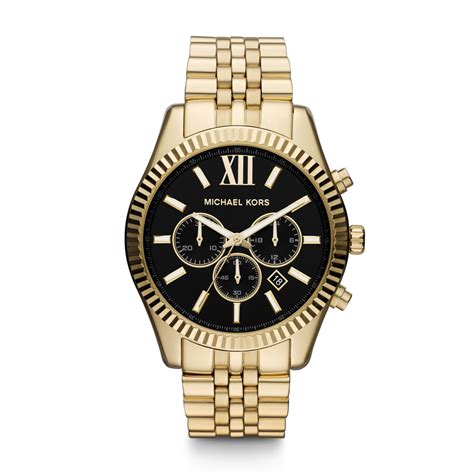 michael kors horloge heren zwart|michael kors watches black.